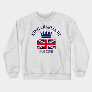 King Charles 3rd – Fan Club (Fan Art / Navy) Crewneck Sweatshirt